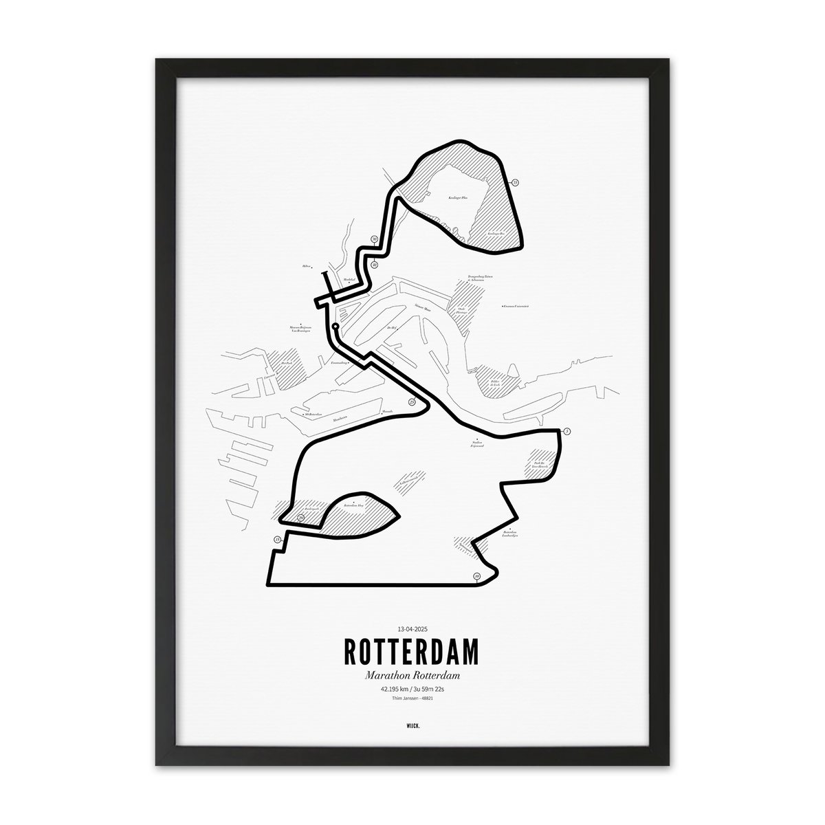 Affiches de Marathon Rotterdam 2025 | WIJCK.